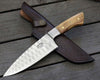 Increda Damascus Chef Knife with Olive Wood Handle