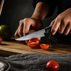 Kerie VG10 Chef Knife Damascus Petty Knife with Carbon Fiber & Aluminum Composite