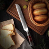 Supreme VG10 8-Pc Professional Chef Knife Set with Stained Olive Wood Handle & Sheath