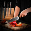 Supreme VG10 8-Pc Professional Chef Knife Set with Stained Olive Wood Handle & Sheath