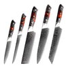 Supreme Professional Chef Knife Set VG10 with Ebony Wood Handle & Sheath