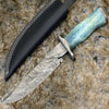 Behemoth 7.0" Damascus Steel Handmade Hunting Knife with Bone Handle