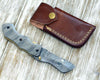 Damascene Gentleman's Cool Damascus Pocket Knife with Damascus Handle & Sheath