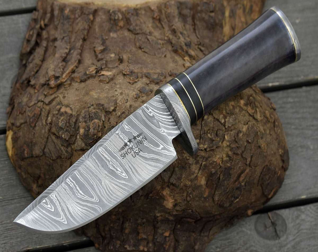 Dynasty Damascus Knife with Bone Handle