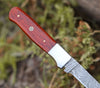 Cutmaster 10.5" Damascus Fillet Knife With Exotic Red Heart Handle
