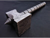 The Crusher Handmade Damascus Steel Hammer