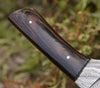 Legacy Damascus Skinning Knife with Exotic Wenge Wood Handle