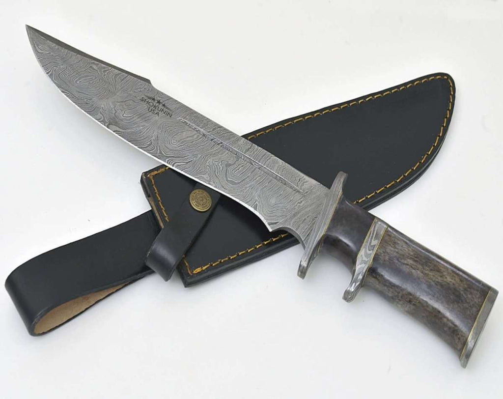 Enigma Survival Bowie Knife with Bone Handle