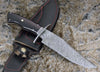 Equinox Damascus Steel Bowie Knife with Micarta Handle