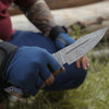 Infinite Damascus Hunting Knife with Exotic Wenge Wood Handle