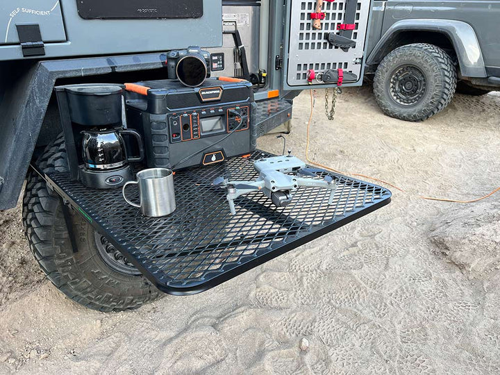Medium Aluminum Camping Tire Table