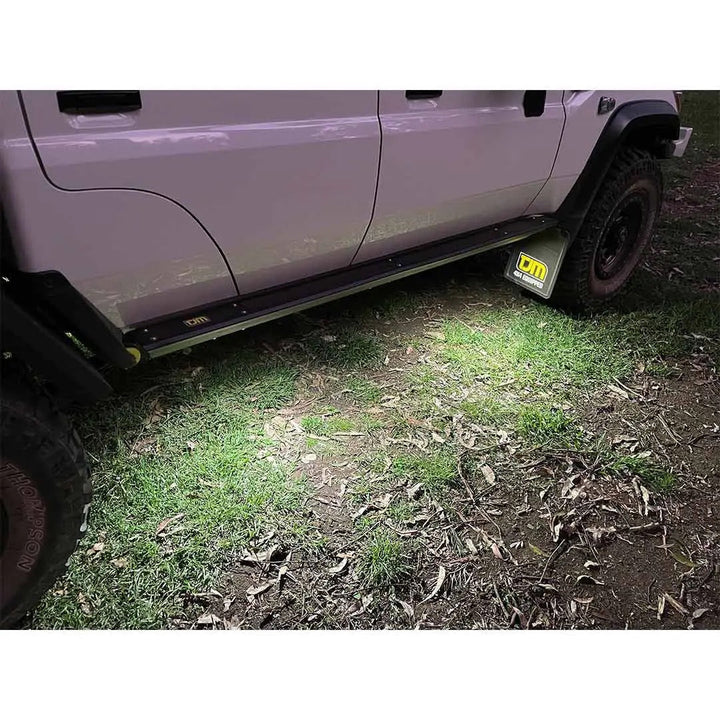 TJM Rock Slider Steel Tex Black Land Cruiser 70 Series
