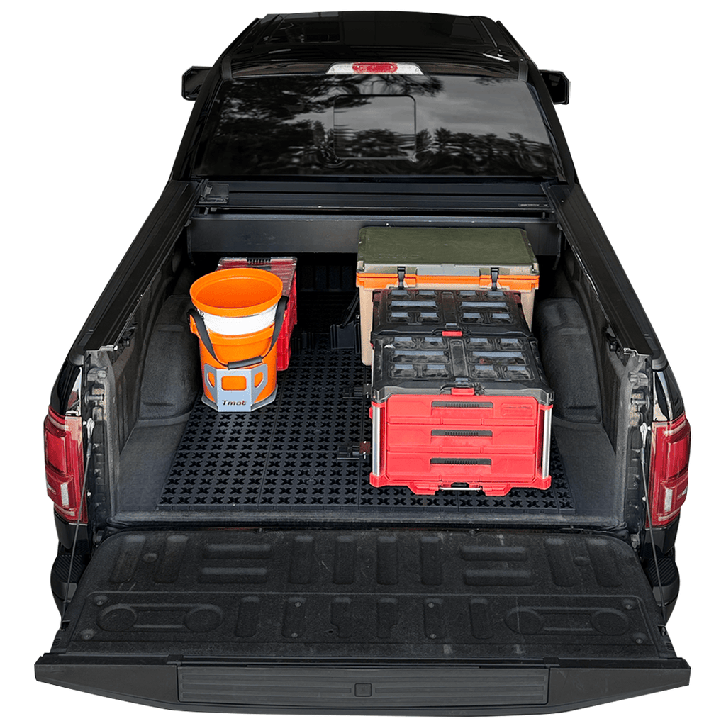 Tmat Truck Bed Organizer Slide Out Mat | Universal Fit for Standard Beds 6' to 6'5"