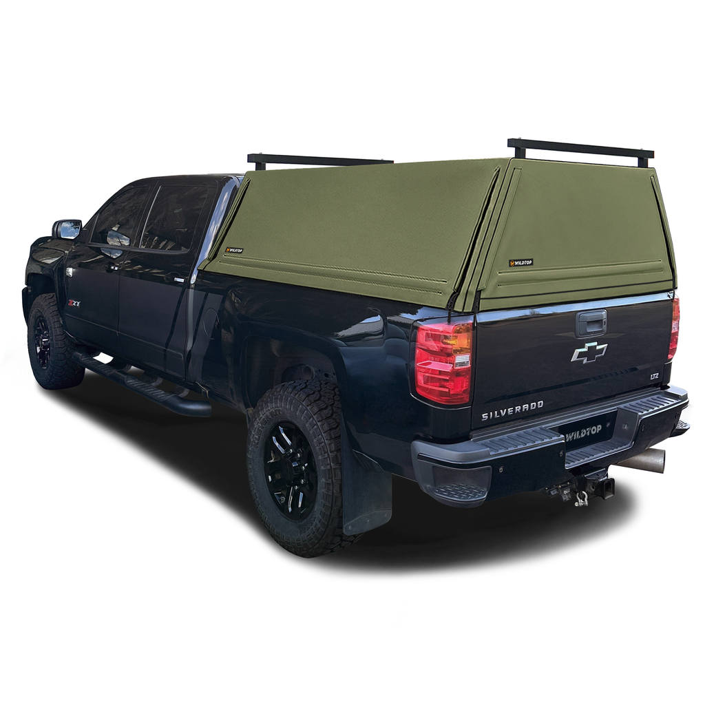 WildTop Soft Truck Cap for Chevrolet Silverado 1500 2014-2018 Short Bed (69.3 in)
