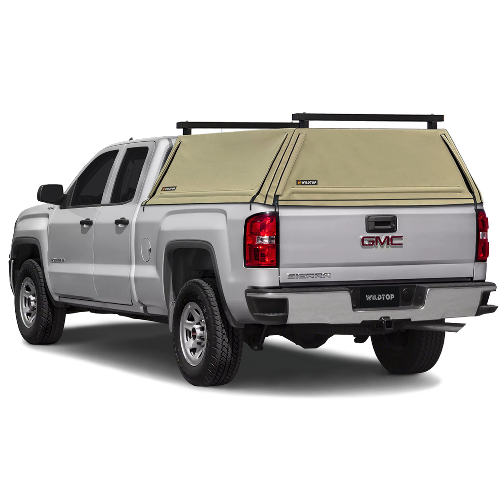 WildTop Soft Truck Cap for GMC Sierra 1500 2014-2018 Short Bed (69.3 in)
