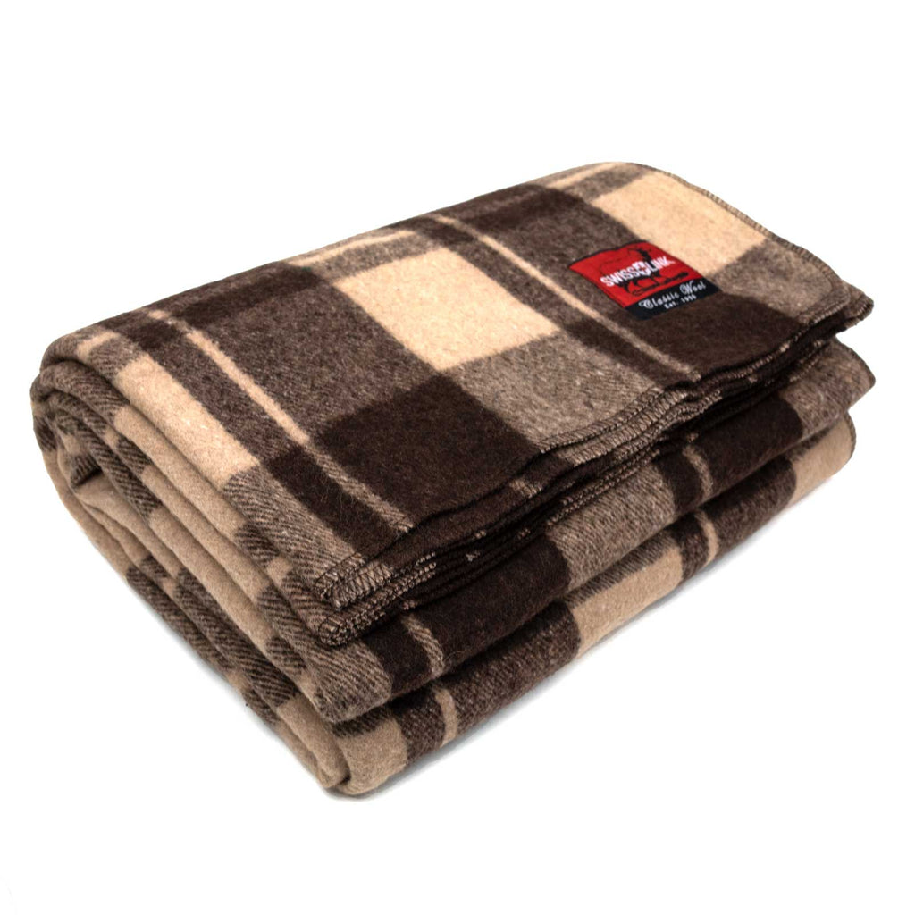 Classic Wool Plaid Blanket